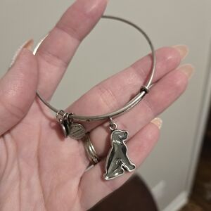 Silver Charm Bangle Bracelet